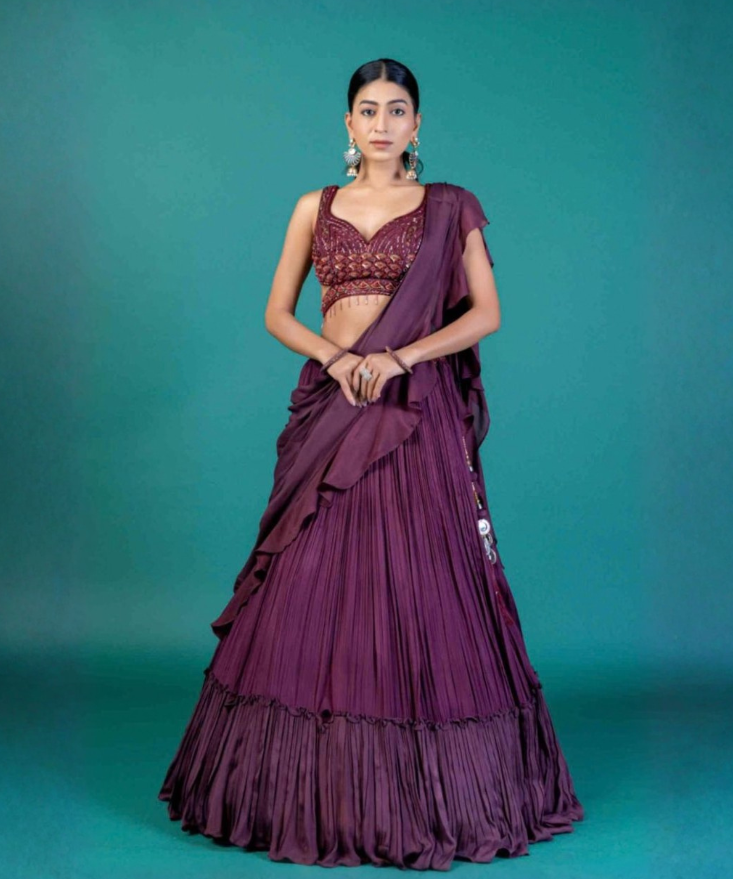 INDO WESTERN LEHENGAS