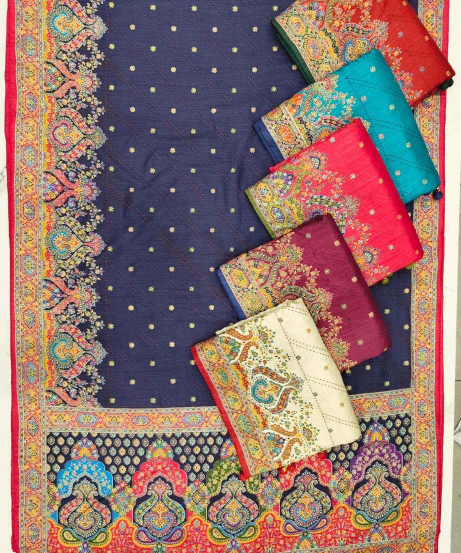 KATHA WORK SAREE